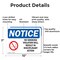 Signmission No Smoking Violation Disciplinary Action OSHA Notice Sign, Aluminum, 10in W x 7in L, 2PK OS-2PACK-NS-A-710-L-16190 - alternate 2
